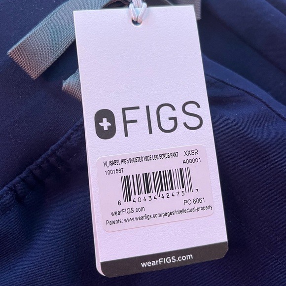 NWT Figs Isabel Wide Leg Scrub Pants - Picture 3 of 3